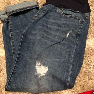 Gap maternity cropped jeans